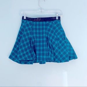 preppy plaid pleated skirt